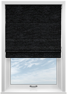 Maurice, Black - Roman Blind